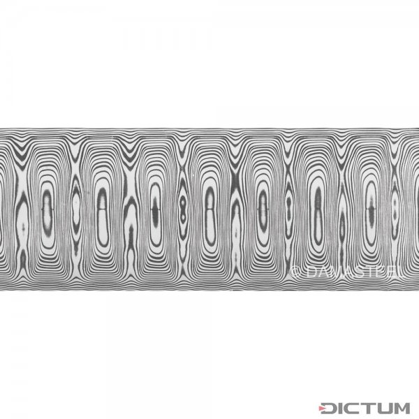 DS93X Damasteel acciaio Damasco Odins Eye, 26 x 3,2 x 180 mm