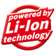Alimenté par technologie Li-Ion