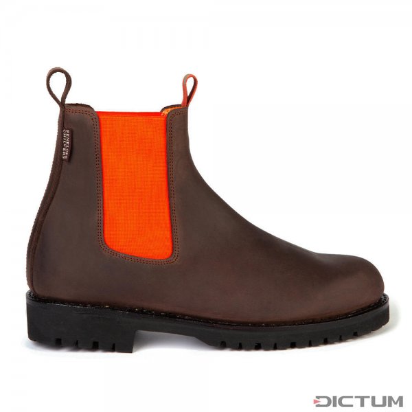 Penelope Chilvers »Nelson« Ladies Chelsea Boots, Brown/Orange, Size 39