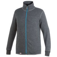 Woolpower Cardigan, Grey/Turquoise, 400 g/m², Size XS Woolpower Cardigan, Grey/Turquoise, 400 g/m², Size XS