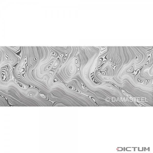 Дамасская сталь Damasteel DS93X Björkmans Twist, 51 x 3,2 x 250 мм
