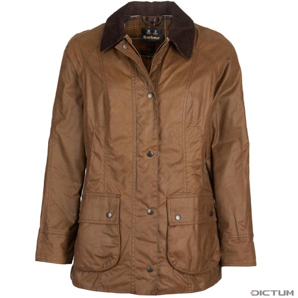Barbour »Beadnell« Ladies’ Waxed Jacket, Bark, Size 44