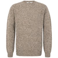 Sweter męski Shetland, Sweter męski Shetland, lekki, naturalny beż, rozmiar M
