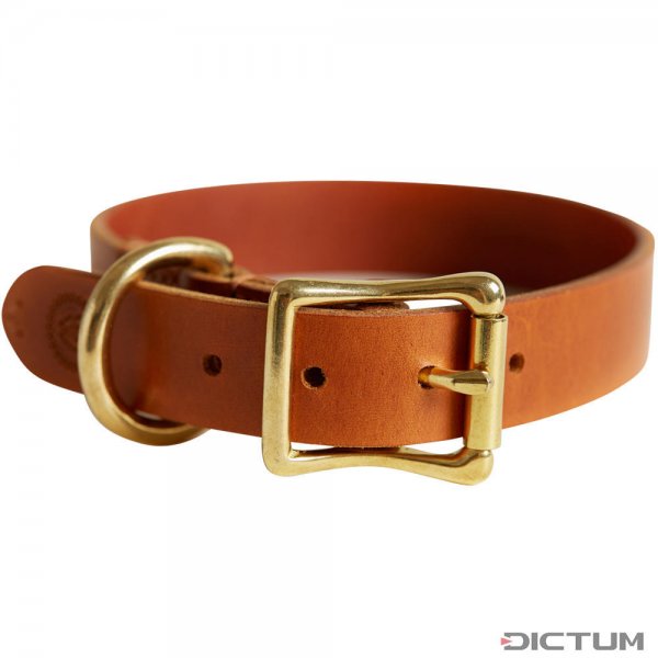 Helen Wells »Classic« Dog Collar, Cognac XS