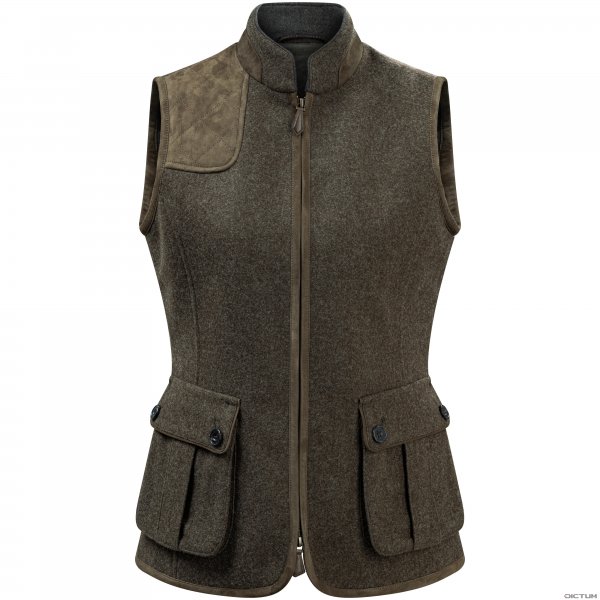 Habsburg »Falkenstein« Ladies’ Vest, Mud/Earth, Size 34