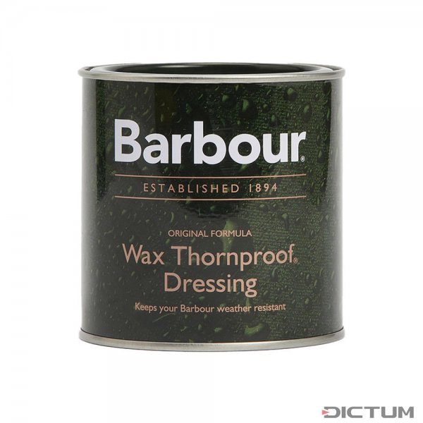 Pot de graisse pour toile cirée Barbour » Wax Thornproof Dressing «, 200 ml