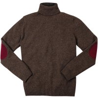 Męski sweter z golfem Męski sweter z golfem Geelong „Luke”, brązowy, XL