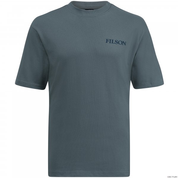 Filson S/S Pioneer Graphic T-Shirt, Balsam Green/Salmon, Size M