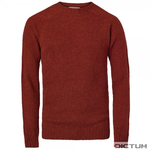 Sweter męski Shetland, lekki, czerwony, rozmiar S