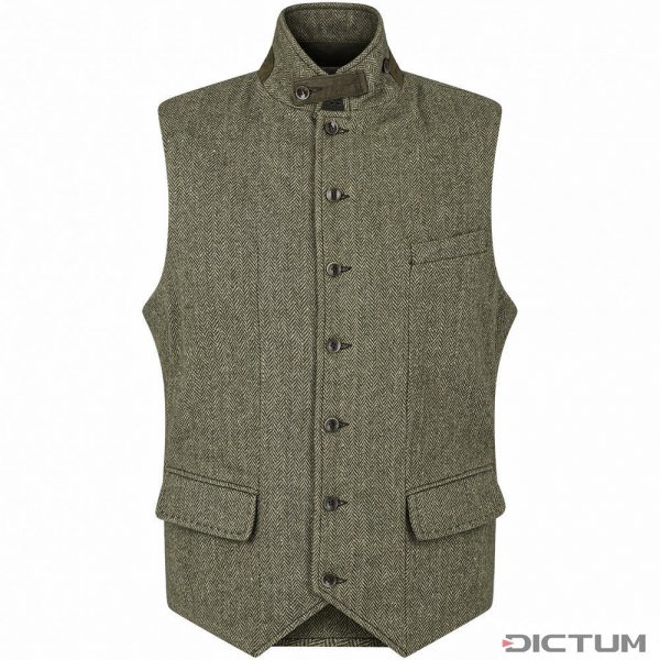 »Dandy« Men's Vest, Tweed, Battle Green, Size 60