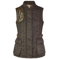 Heinz Bauer Ladies Profi Heinz Bauer Ladies Profi Skeet Shooting Vest, Loden and Leather, Size 40