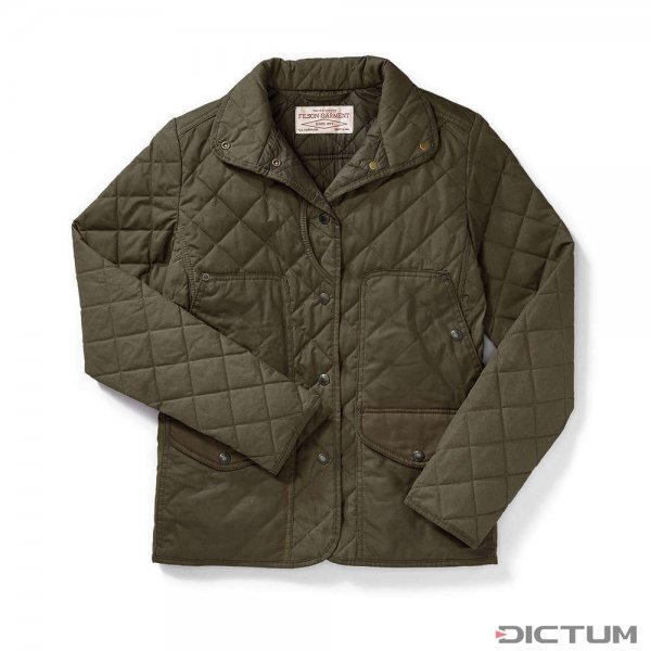Filson Ladies Quilted Field Jacket, Otter Green, M
