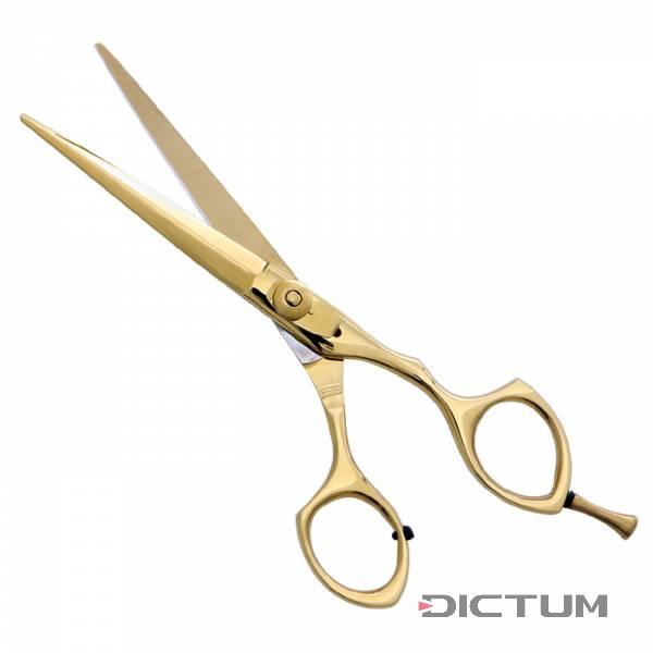Hair Cutting Scissors D-Line Super Cut Gold, Overall Length 150 mm