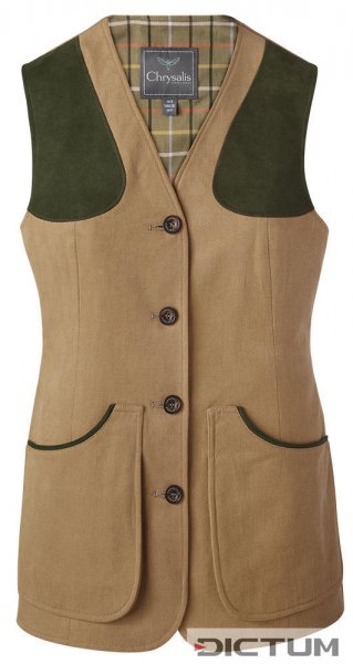 Chrysalis Ladies Shooting Vest, Cotton Twill, Size 44