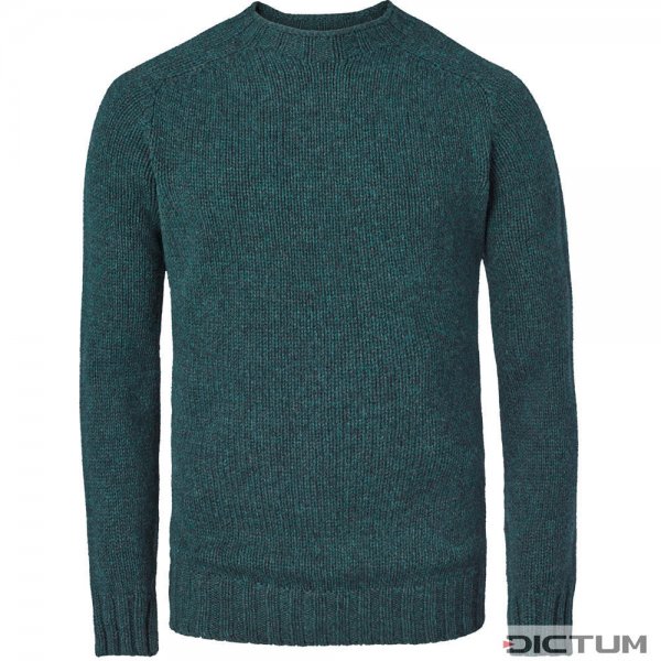 Men’s Crew Neck Sweater, Superfine, Dark Blue, Size L
