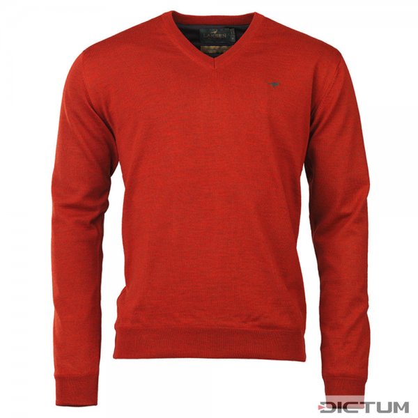 Laksen »Grantham« Men's Windstopper V-Neck Sweater, Orange, Size XXL