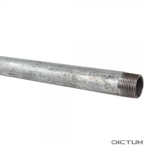 Galvanized Pipe with Thread Cut on Both Sides, ½ Inch, Length 1 m