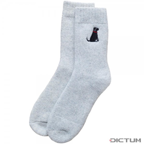 Dog Lover Socks, Black Labrador Motif