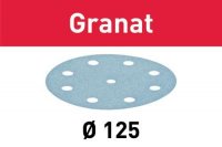 Festool Abrasif STF D125/8 P60 GR/50 Granat, 50 pièces