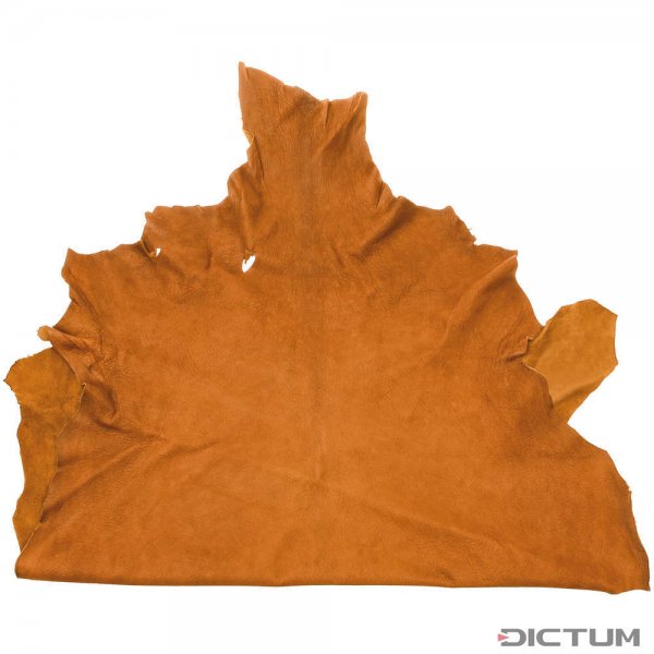 Gobi Goat Leather, Whole Hide, Light Brown, 5-6 sq. ft.