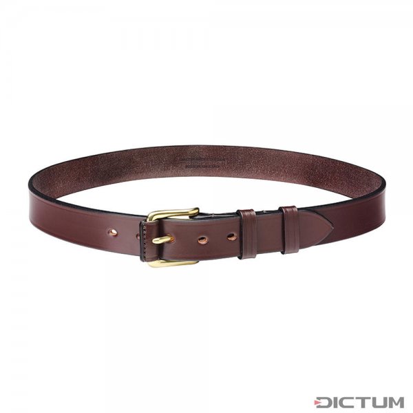 Laksen Leather Belt »Belgravia«, Mocca, Length 105 cm