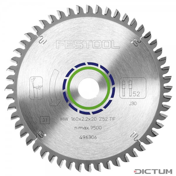 Festool Special saw blade 160x2,2x20 TF52