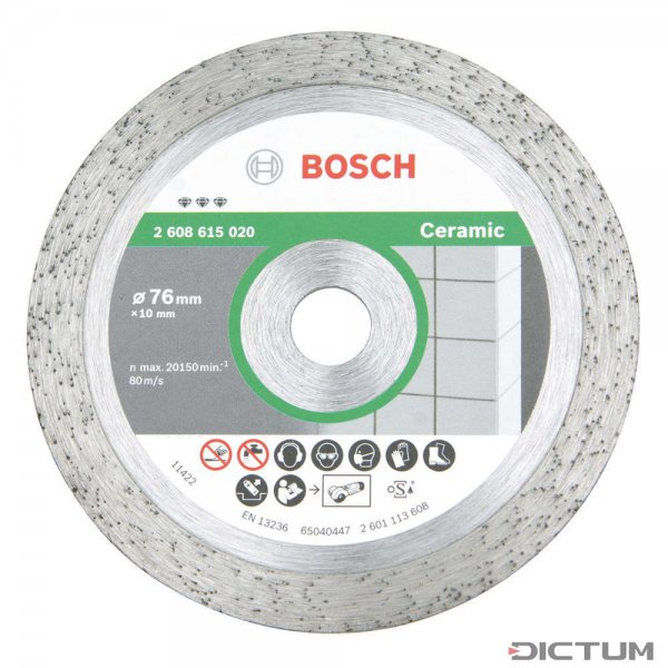 Bosch Diamond Cutting Disc Best for Ceramic, Ø 76 mm