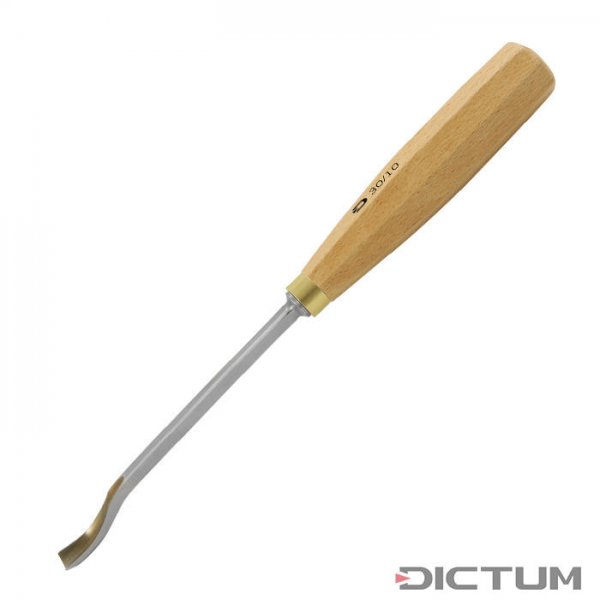 DICTUM Carving Tool, Gouge/V-Parting Tool, Short Bent 29/16 mm