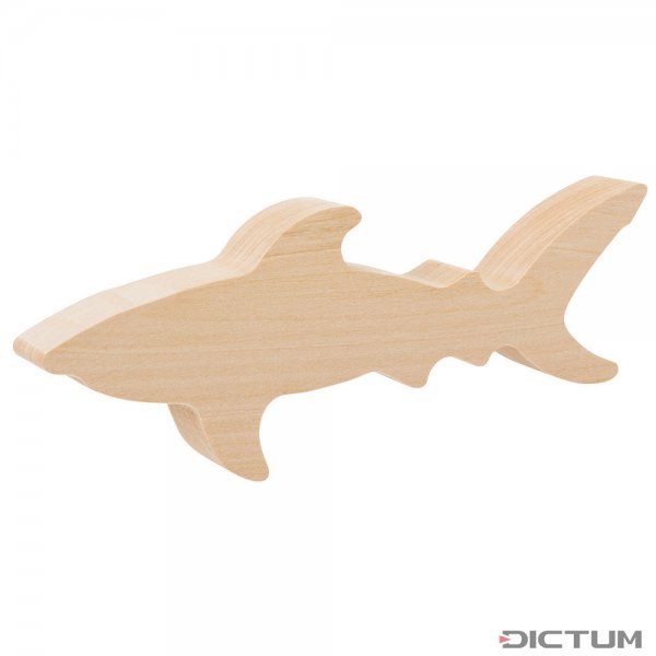 Řezbářský polotovar, lipové dřevo, žralok