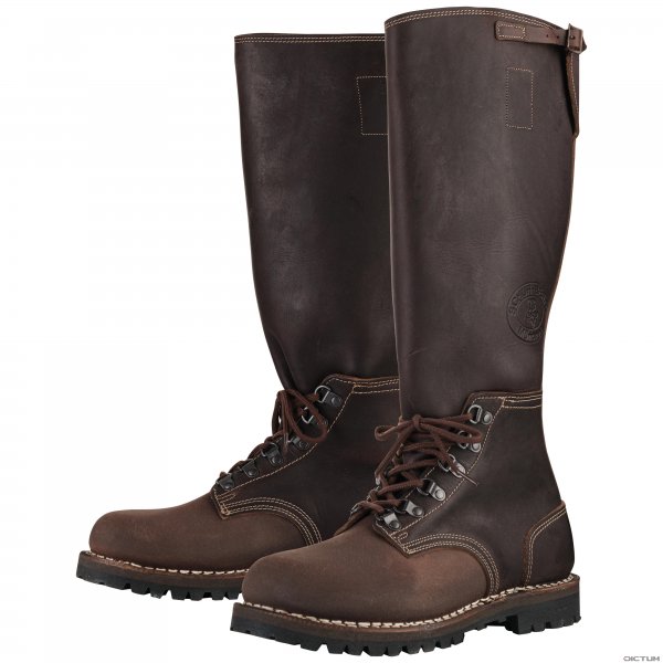 Bertl »Bilgari« Boots, Russia Leather, Double-stitched, Size 46