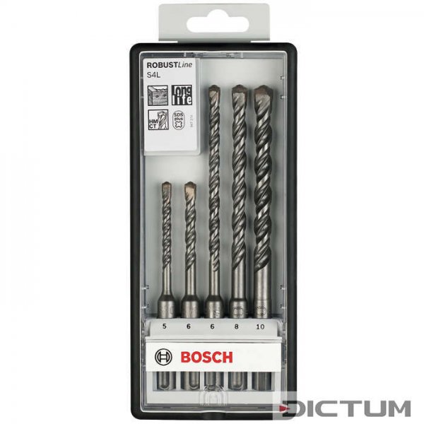 Bosch Forets Robust Line SDS-plus-5 pour marteau perforateur, set de 5 pièces