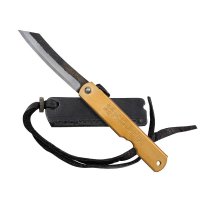 Cuchillo Higonokami Cuchillo Higonokami Burasu con hoja forjada, incl. estuche plegable de cuero
