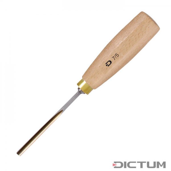 DICTUM Compact Sculpting Chisel, Sweep 7 / 5 mm