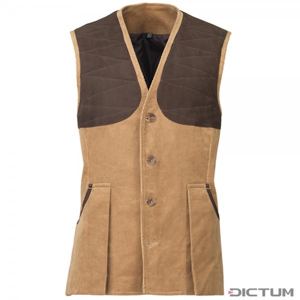 Laksen Men's Corduroy Shooting Vest »Mayfair«, Camel, Size XL