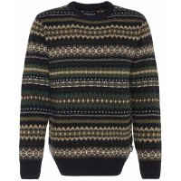 Suéter con motivo Fair Suéter con motivo Fair Isle para hombre Barbour, Black Marl, talla XXL
