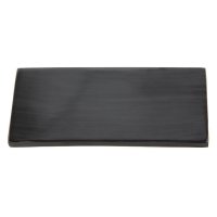 Büffelhorn-Platte, schwarz, poliert