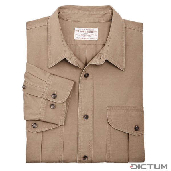 Filson Safari Cloth Guide Shirt, Safari Khaki, Gr. XL