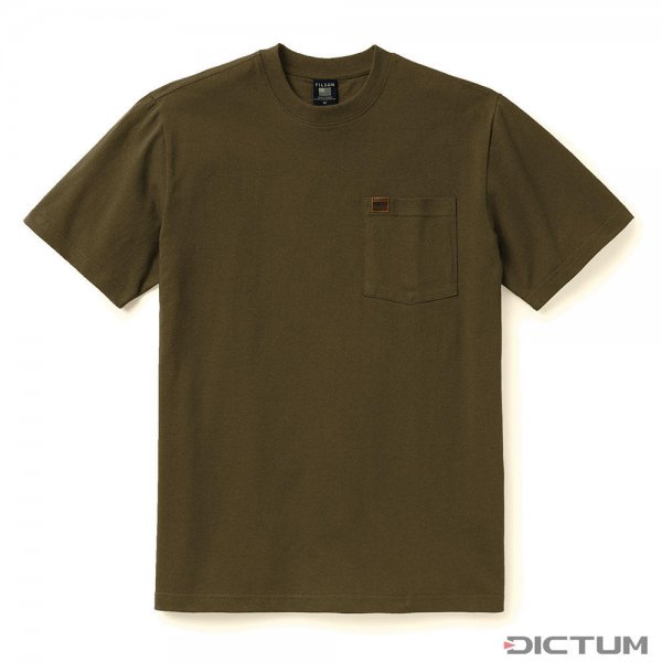 Filson Pioneer Solid One Pocket T-shirt, dark olive, taglia L
