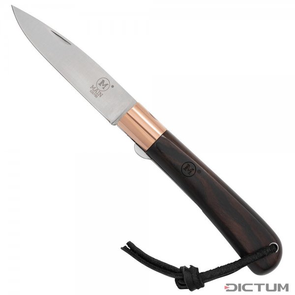 Cuchillo plegable MAIN »Copper Line«, ébano