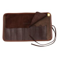 Leather Roll-up Case for Folding Knives or Straight Razors