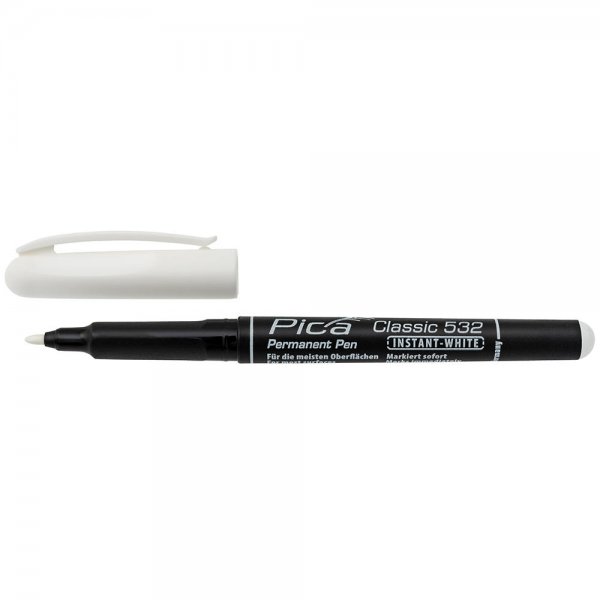 Pica Marking Pen with Round Tip, White