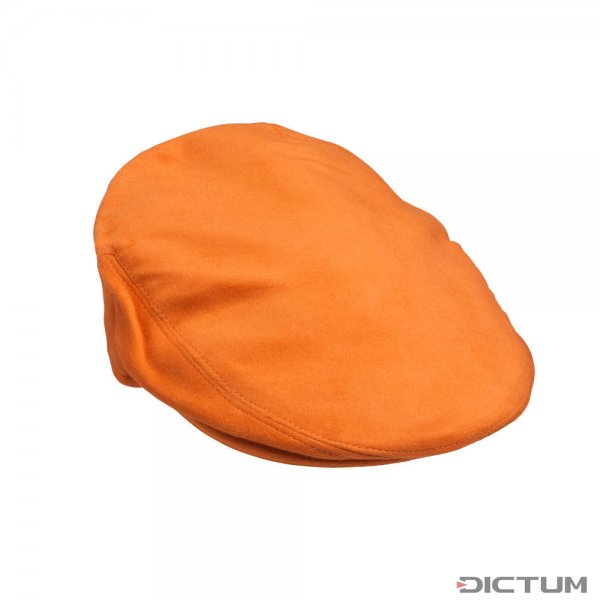 Laksen »Belgravia« Moleskin Cap, Orange, Size 56
