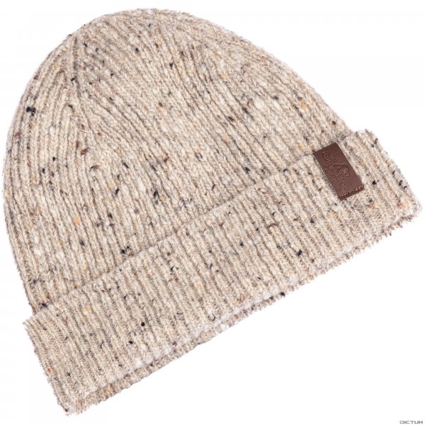 Knitted Donegal Hat, Tan