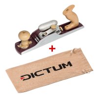 DICTUM Low-Angle Jack Plane No. 62, Incl. Hot Dog Right, HSS Blade