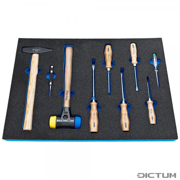 Modulo utensili DICTUM martello + cacciavite, 9 pezzi