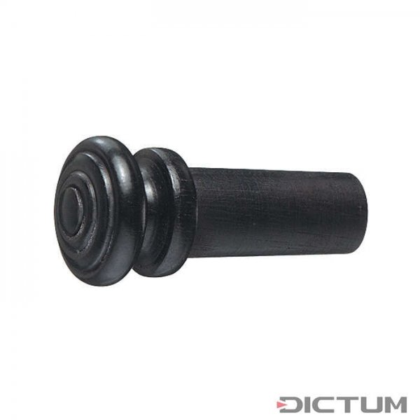 Endbutton, Grooved, Ebony, Violin 4/4 - 3/4, Thick