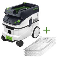 Festool Mobile Dust Extractor CLEANTEC CTM 26 E + 5 SELFCLEAN Filter Bags