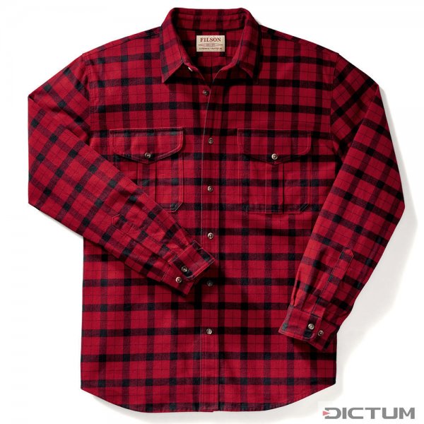 Filson Alaskan Guide Shirt, Red/Black Plaid, Size XXL