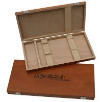 Wooden Case, for 2 Knives and 1 Sharpening Stone