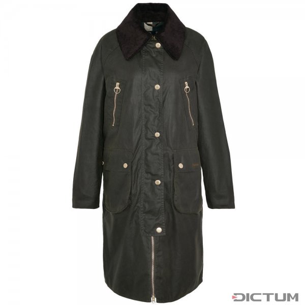 Barbour »Ebberston« Ladies’ Waxed Coat, Olive/Ancient, Size 40